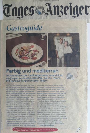 Articolo su AnaMiRa nella guida del Tages-Anzeiger